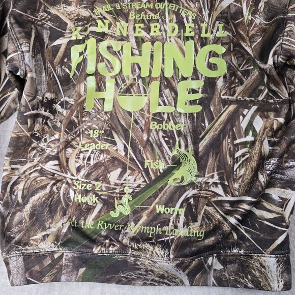 Realtree Youth M Camo Hoodie Polyester Pullover - Picture 3 of 8